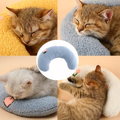 Little Pillow For Cats Fashion Neck Protector Deep Sleep Puppy U-Shaped Pets Pillow