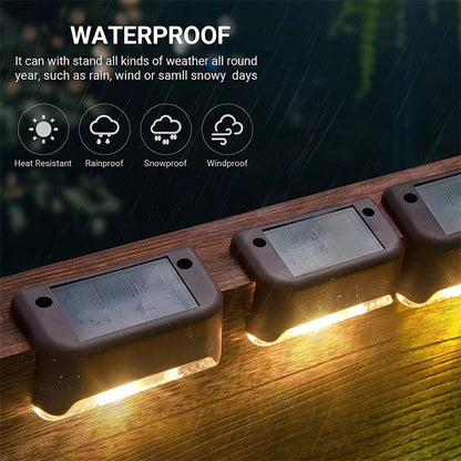 LED Solar Outdoor Light For Garden Patio Yard Fence Stair Wall