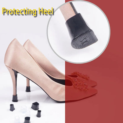 Silicone Heel Protectors Stoppers Latin Stiletto Dancing Covers Antislip High Heeler Bridal Wedding Shoes Accessories