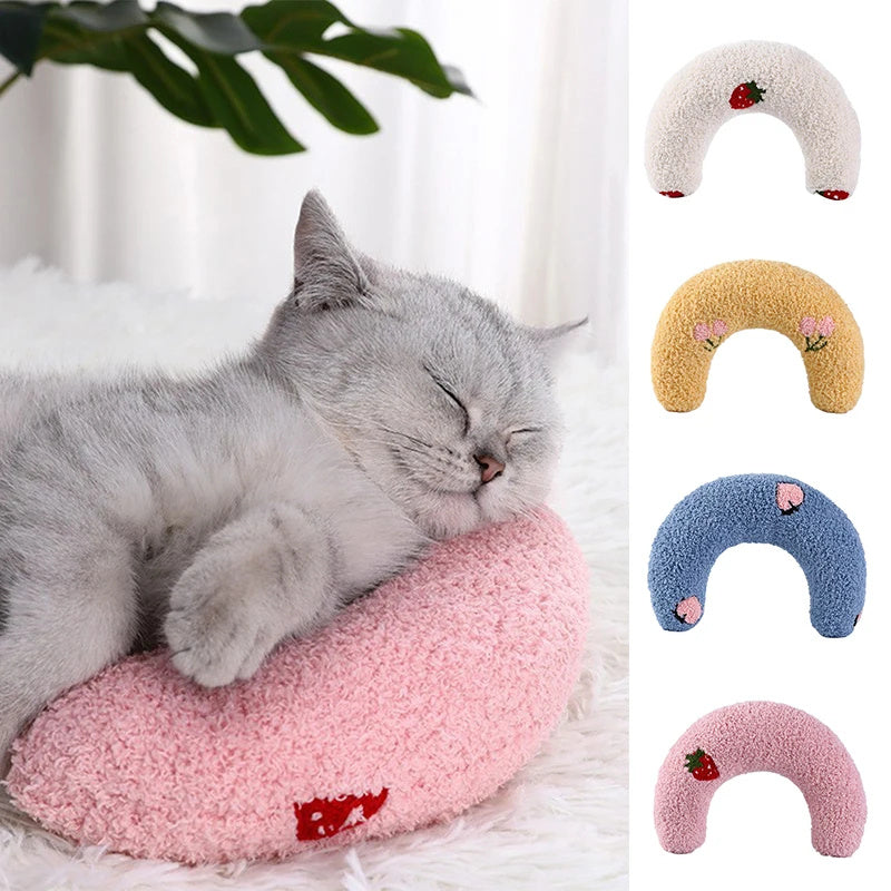 Little Pillow For Cats Fashion Neck Protector Deep Sleep Puppy U-Shaped Pets Pillow